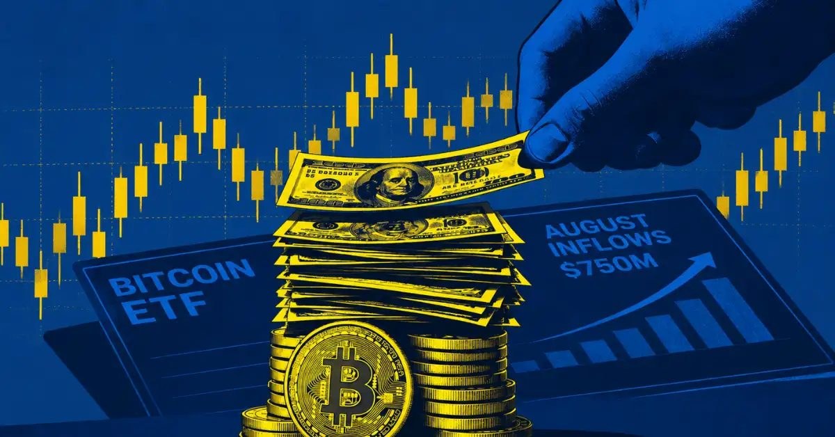 Bitcoin ETF News: August Inflows Hit $750M Despite Clarity Act Delay