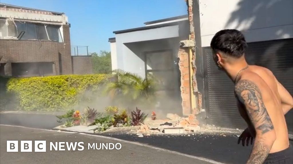 En video: una familia se salva por poco antes de que el terremoto de Colombia sacuda su casa