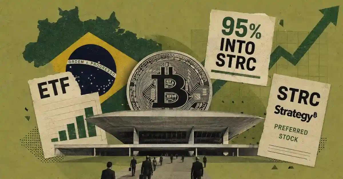 Brazil’s New Bitcoin ETF Bet Puts 95% Into Strategy’s STRC