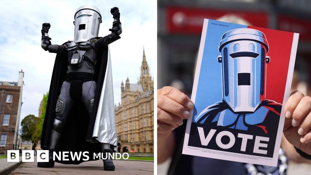 "Count Binface", el candidato disfrazado de guerrero intergaláctico que logra cada vez más votos en las elecciones de Reino Unido
