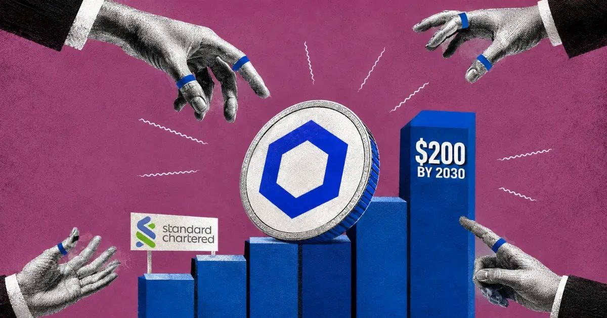 Standard Chartered Sees Chainlink LINK at $200 by 2030