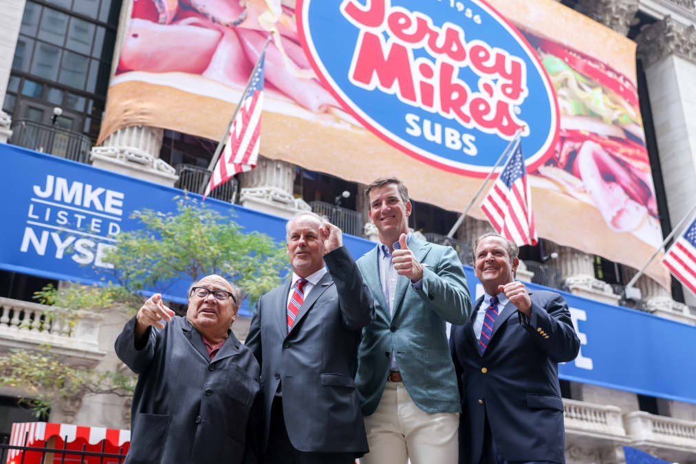 Jersey Mike's stock falls 7% in public market debut after pricing shares at $23