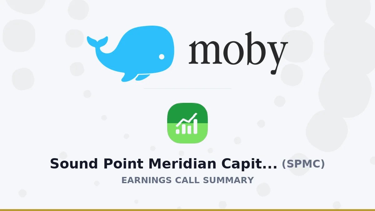 Sound Point Meridian Capital Inc Q1 2027 Earnings Call Summary
